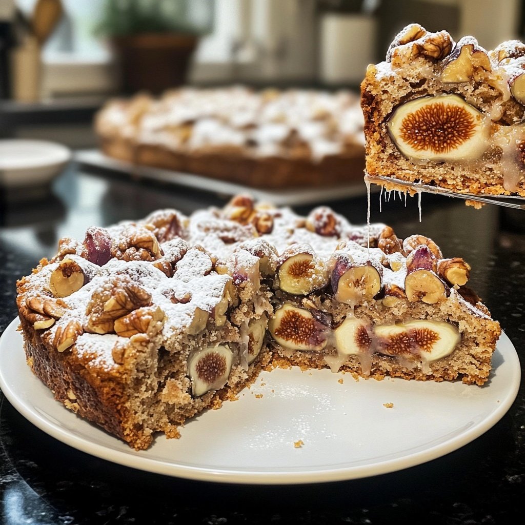 Steinbock Feige Walnuss Kuchen