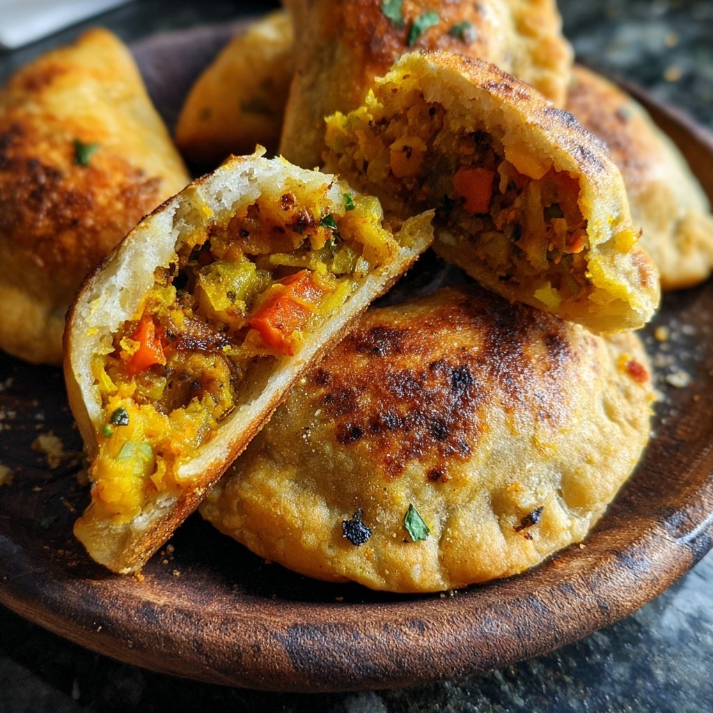 Jamaikanische Gemüse Patties