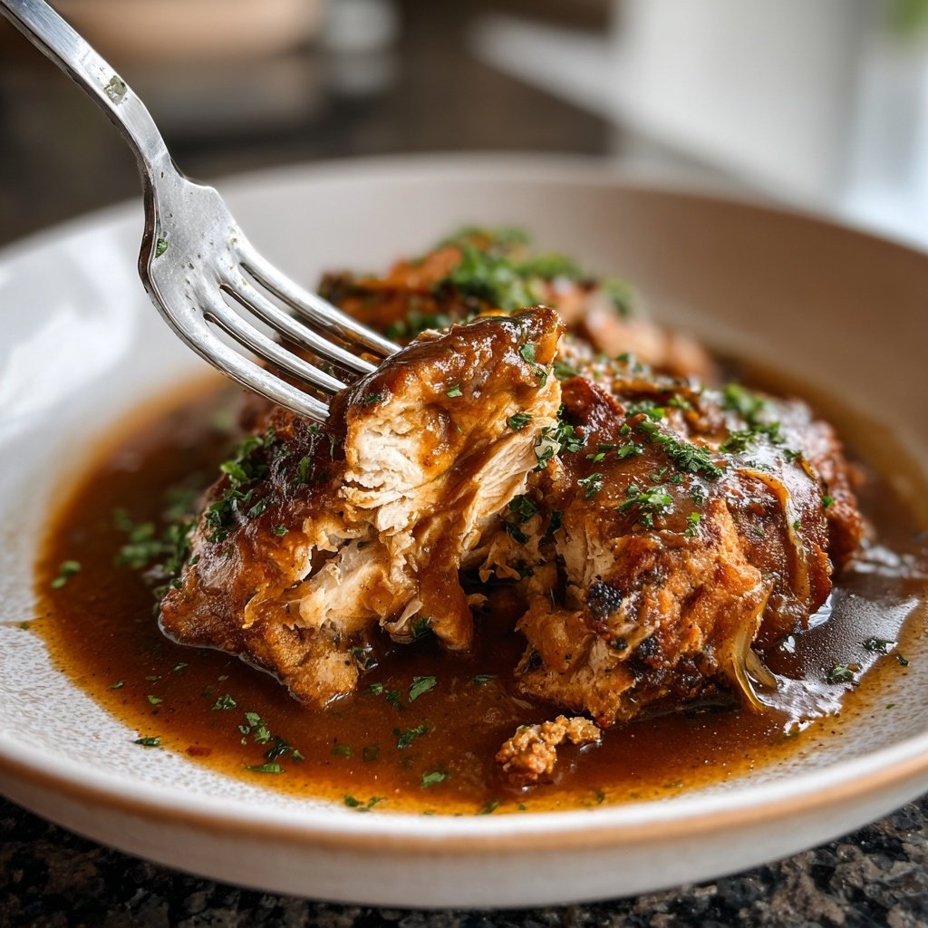 Langsam Kocher Schweinekotelett Soße