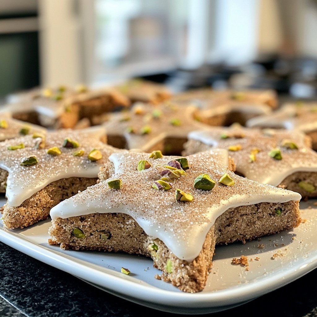 Pistazien Zimtsterne