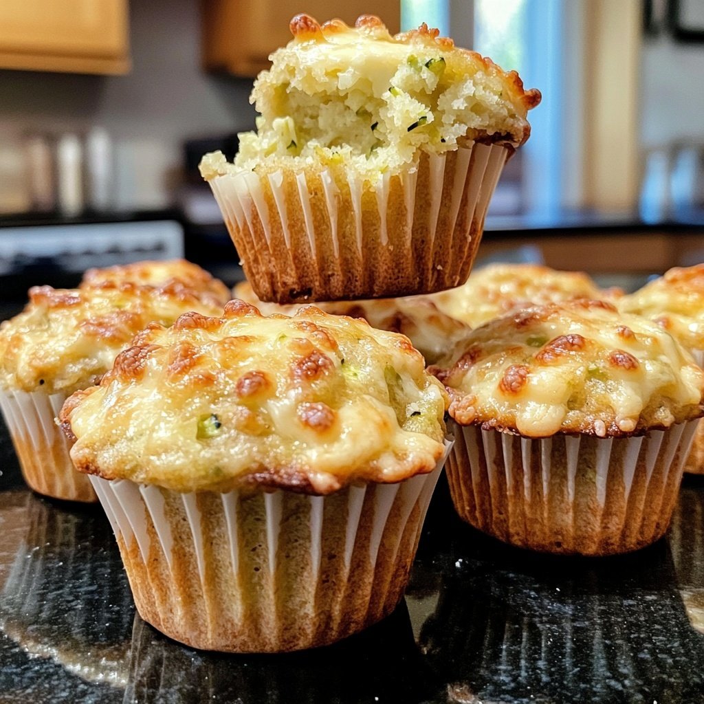 Käse Zucchini Maisbrot Muffins