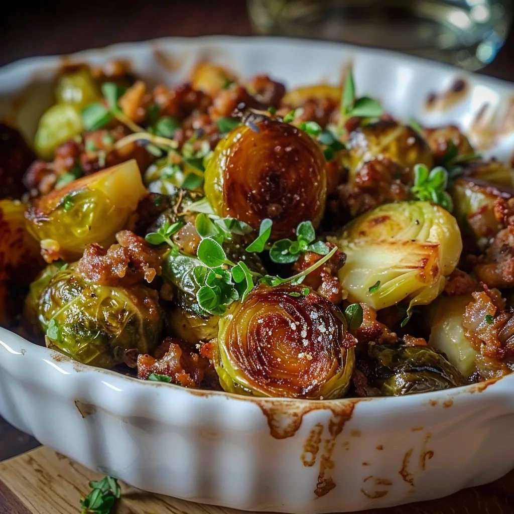 Rosenkohl Auflauf mit Hackfleisch
