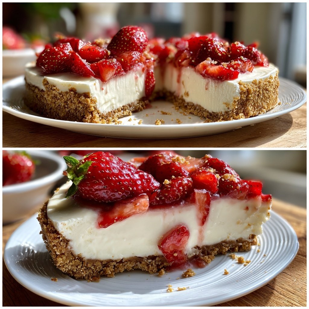 No-Bake Erdbeer-Cheesecake