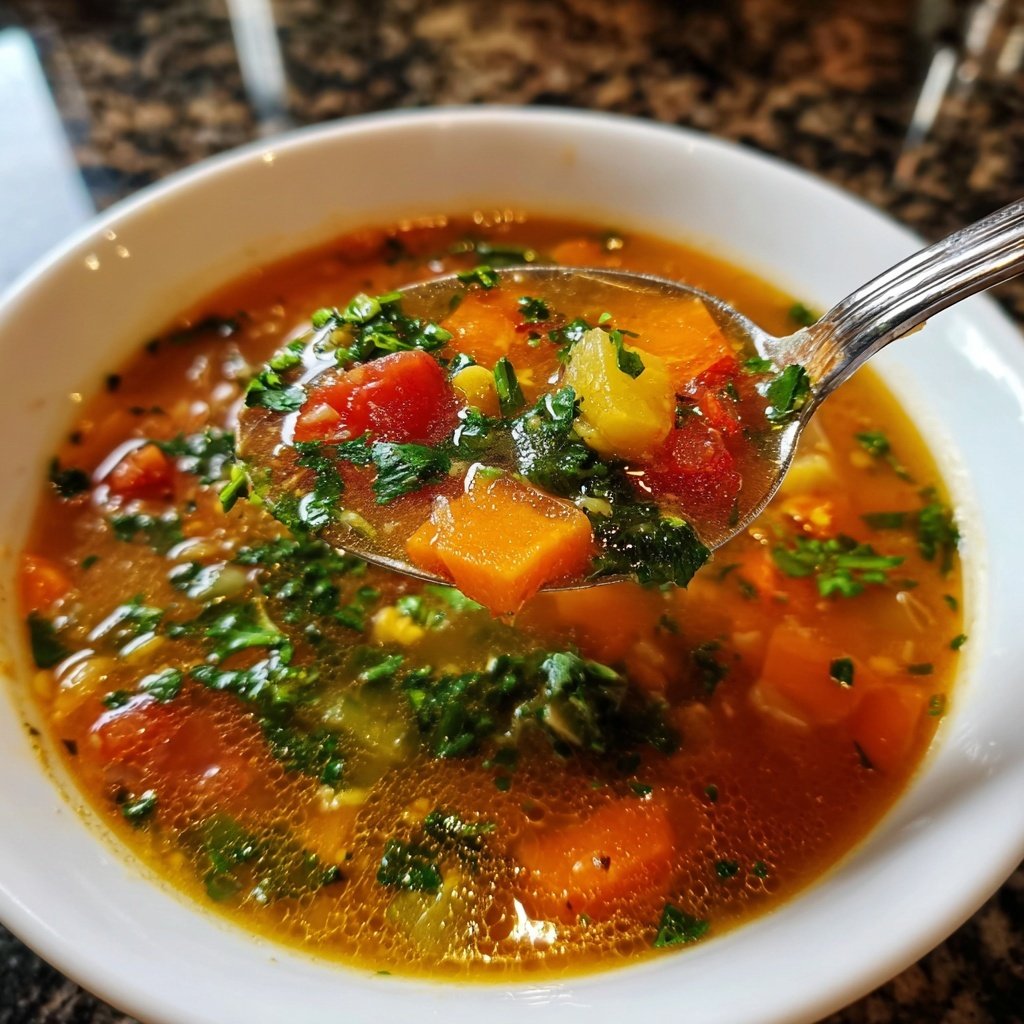 Italienische Linsensuppe mit frischen Kräutern