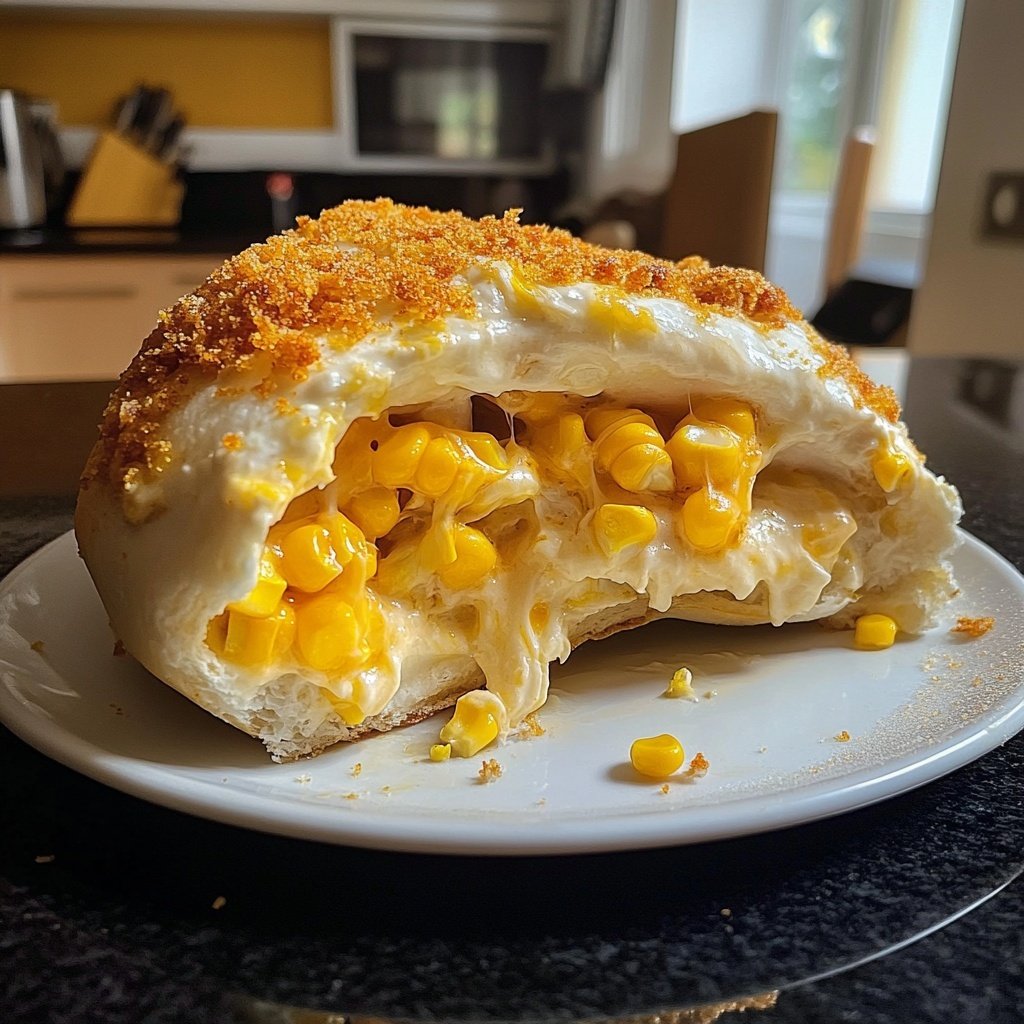 Mexikanischer Straßenmais gefüllte Eier