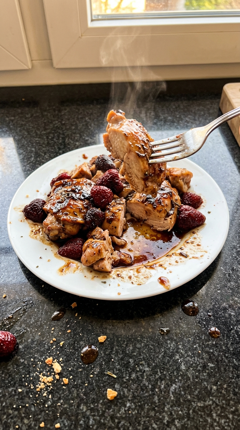 Herzhaftes Erdbeer Balsamico Hähnchen​