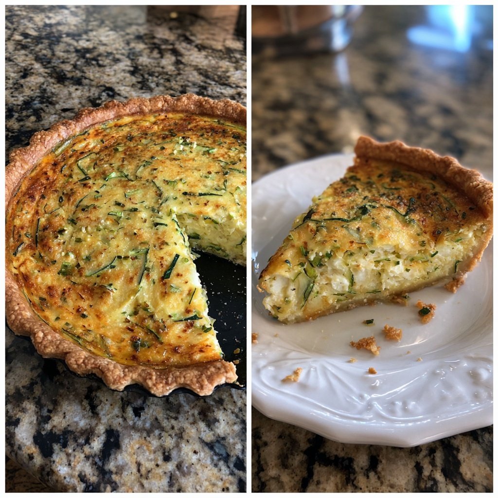 Herzhafter Quiche mit Vanille und Zucchini