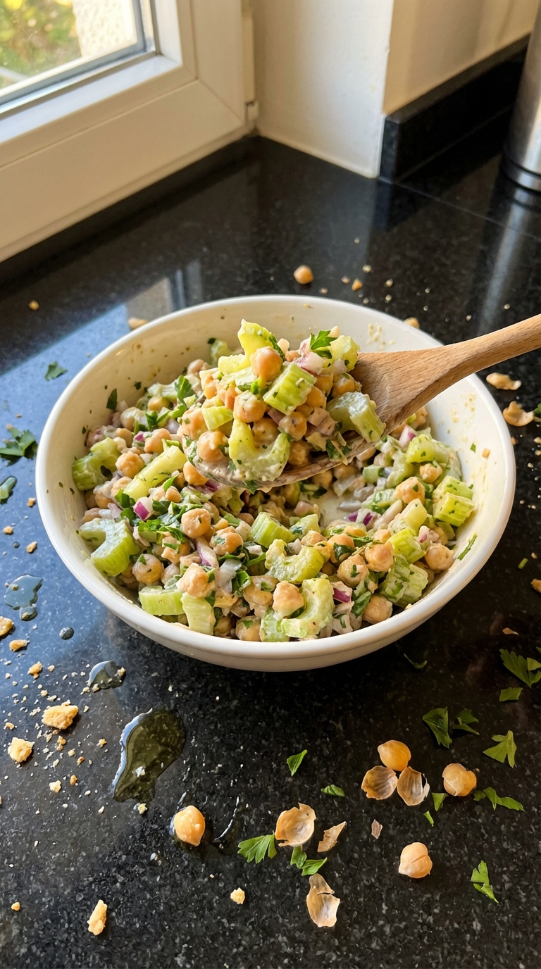 Sellerie Kichererbsen Salat