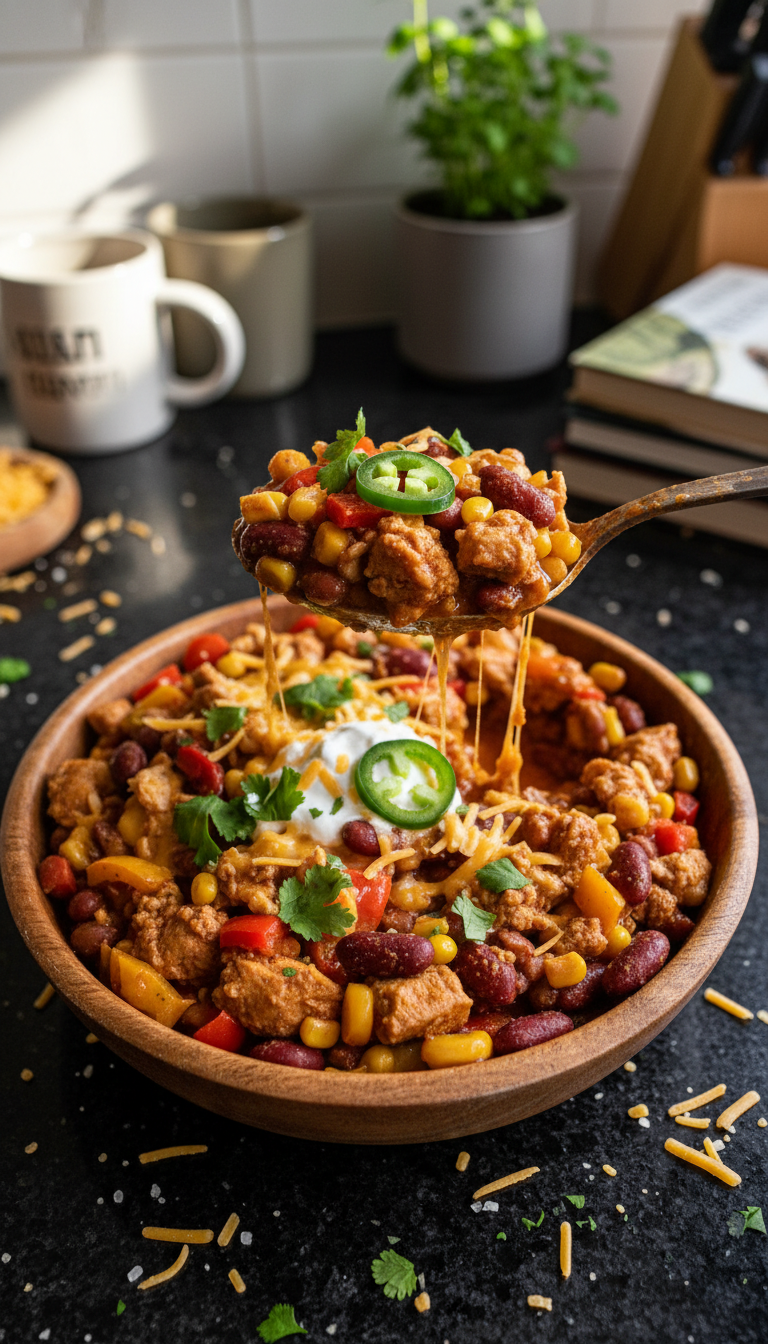 Einfaches und gesundes Puten Chili