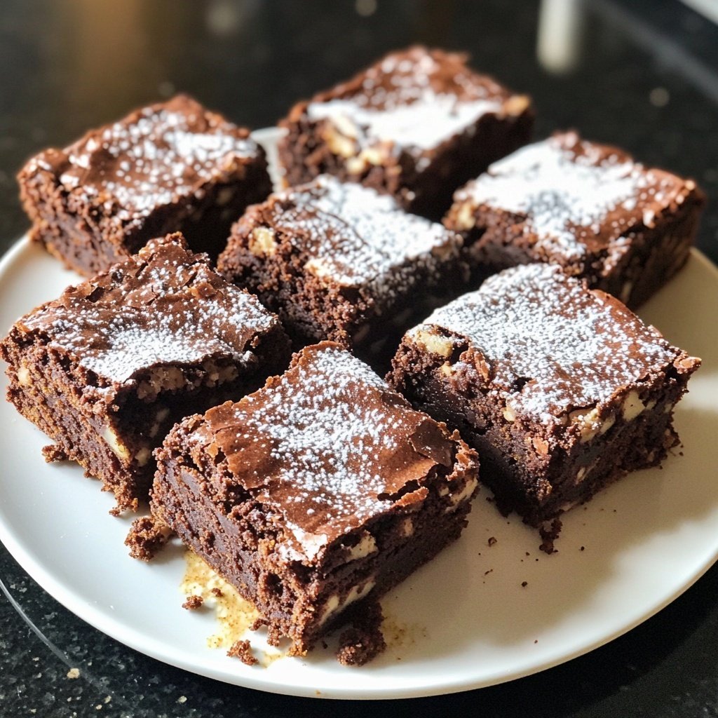Weihnachtliche Brownies mit Lebkuchengewürz