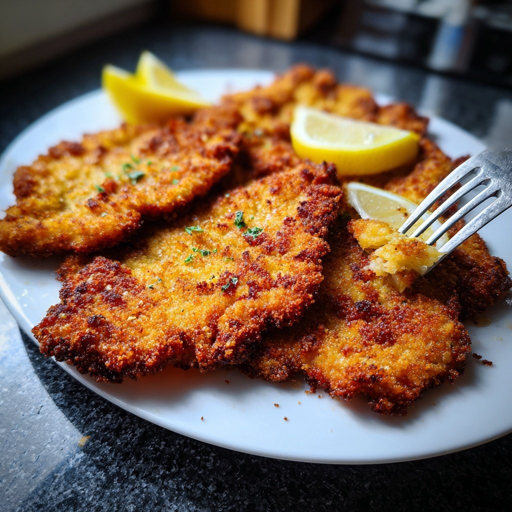 Crispy Air Fryer Wiener Schnitzel Rezept
