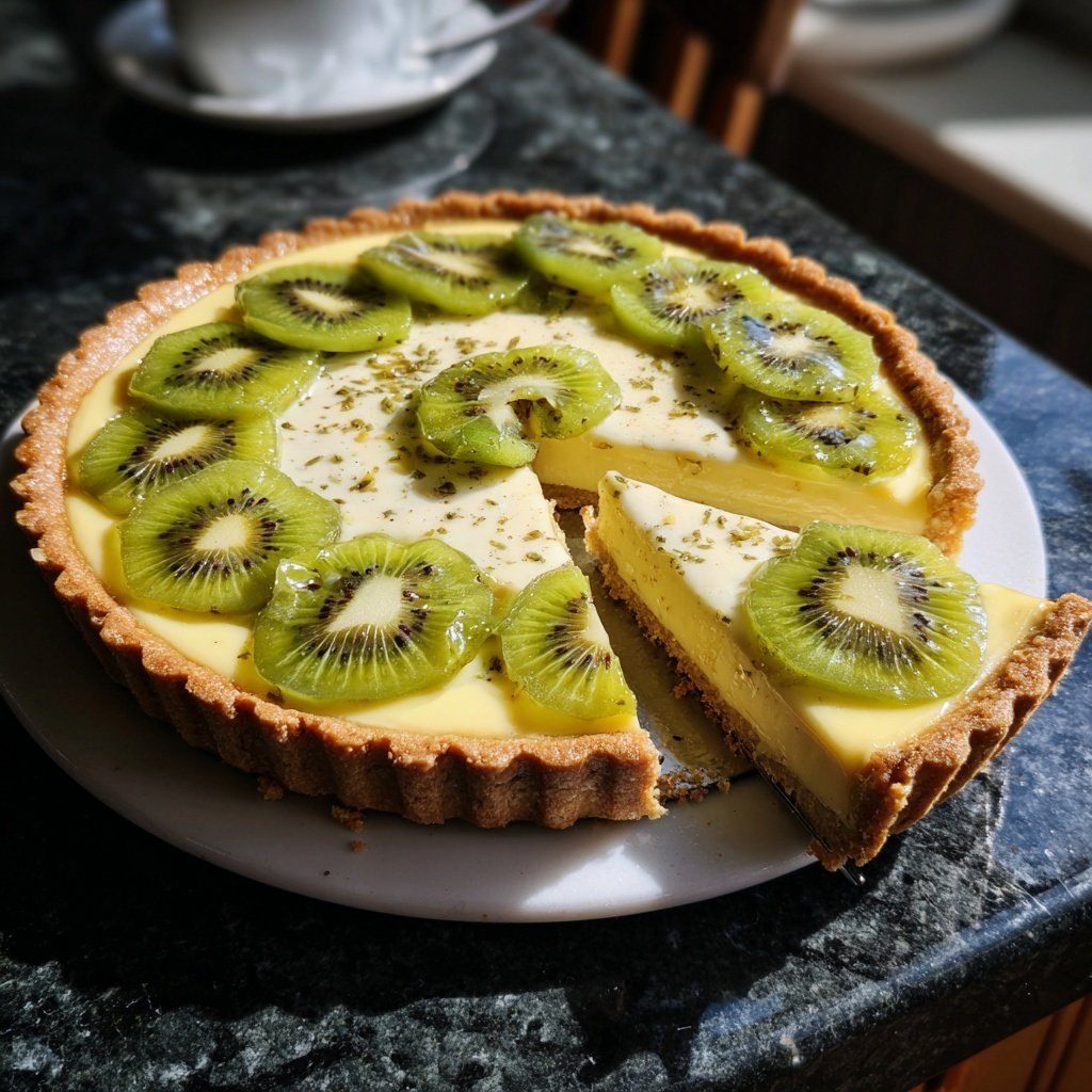 Fruchtige Vanille-Tarte mit Kiwi