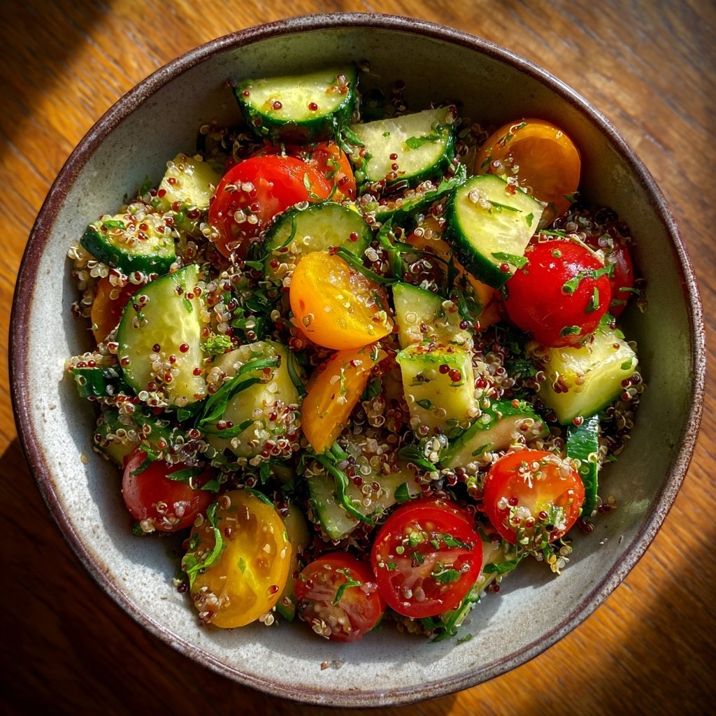 High Protein Quinoa Salat