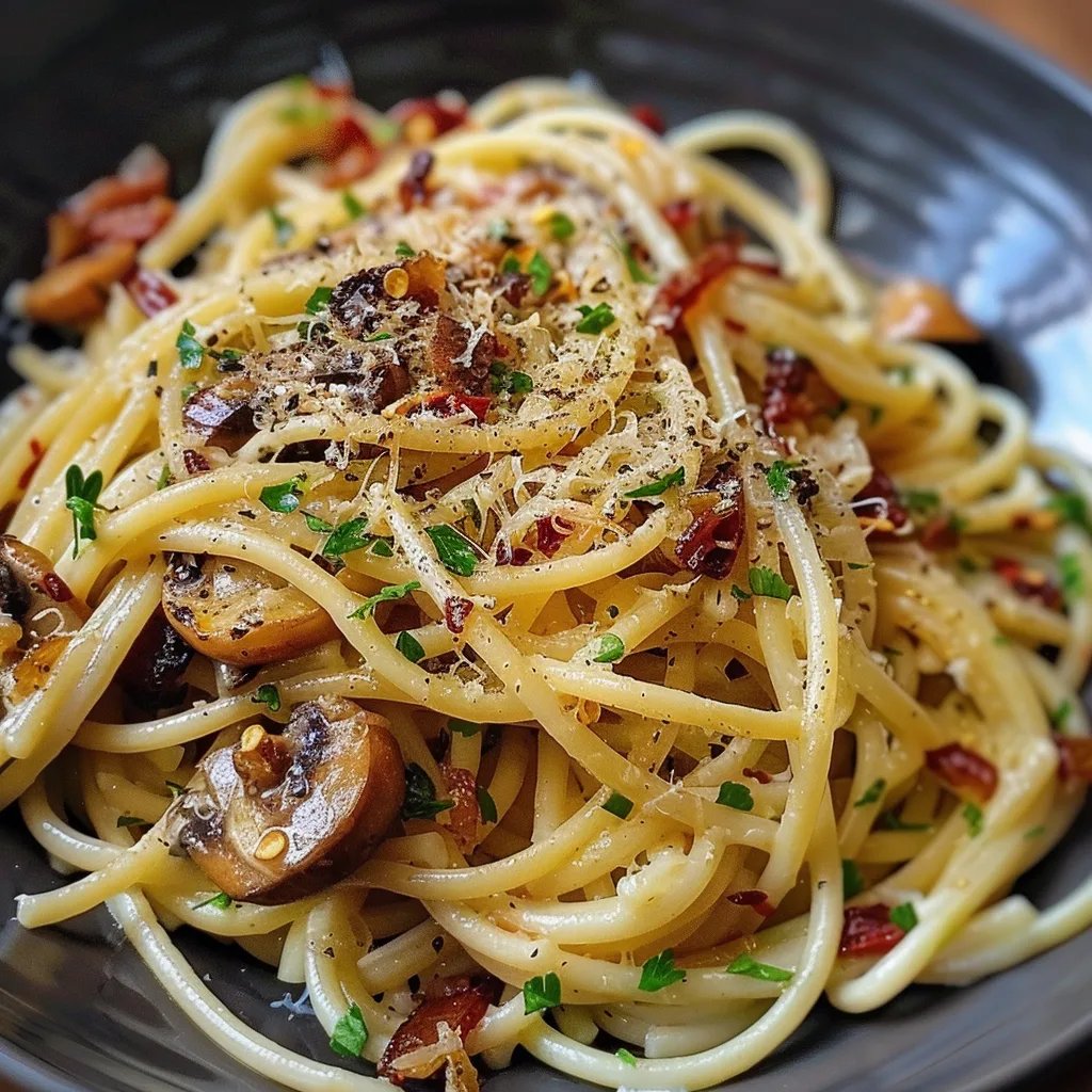 Spaghetti mit Rosenkohl