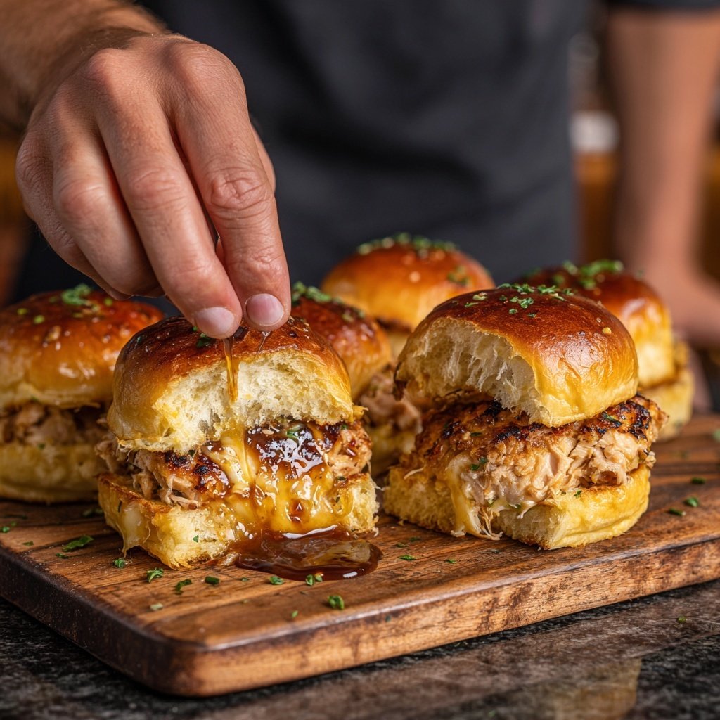 Honig Knoblauch Hähnchen Sliders