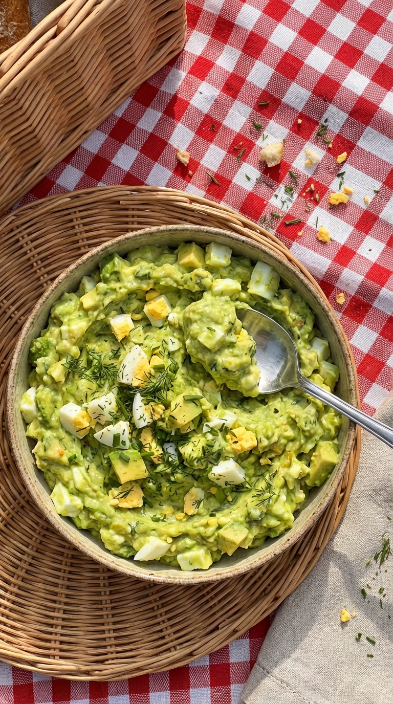 Avocado Eiersalat für ein Picknick