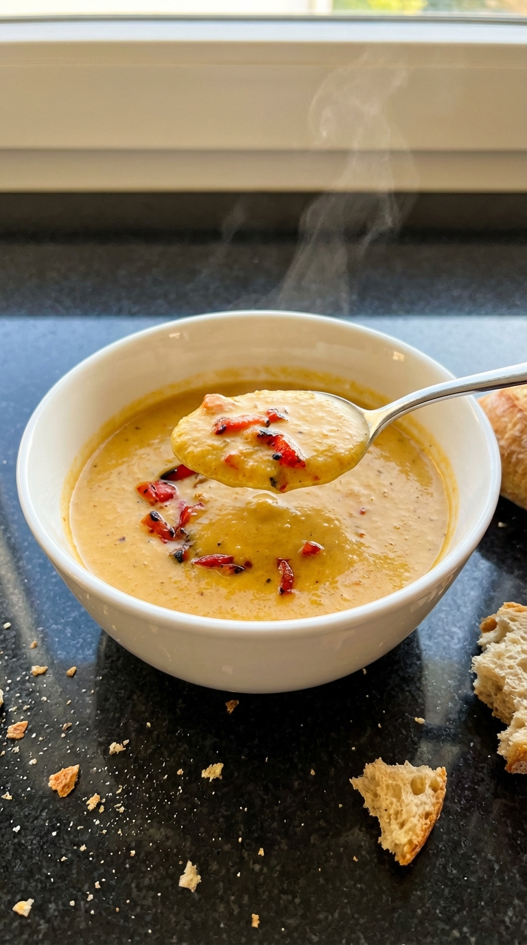 Geröstete Paprika Suppe