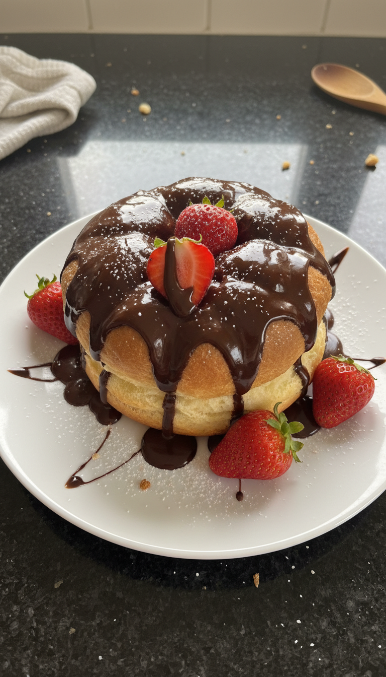 Schoko Erdbeer Ballon Dessert​