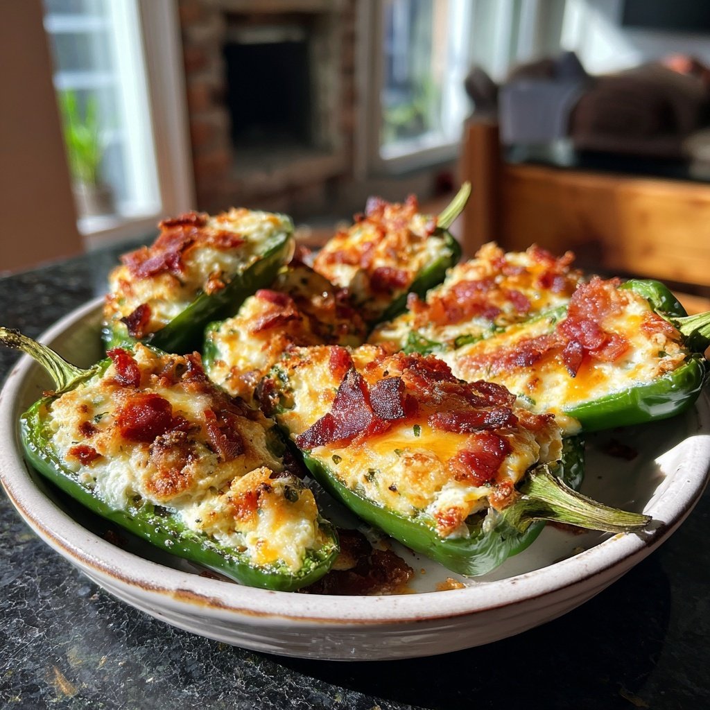Jalapeño Popper Stuffed Peppers