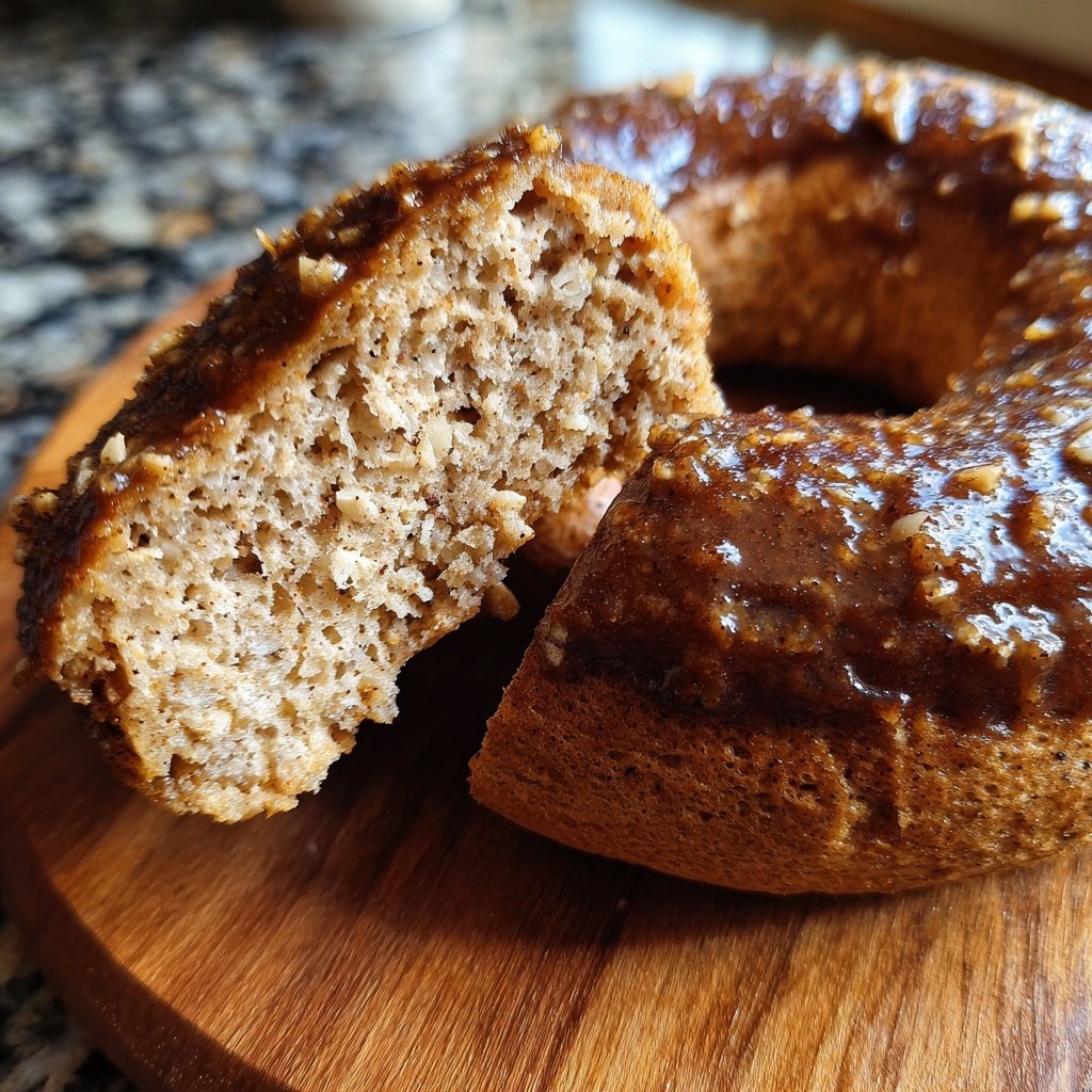 Protein Bagels mit Ingwer Melasse Gewürz