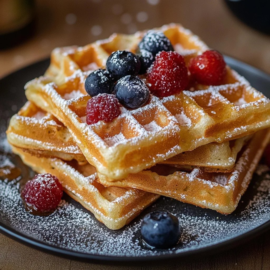 Omas fluffige Waffeln einfach und lecker