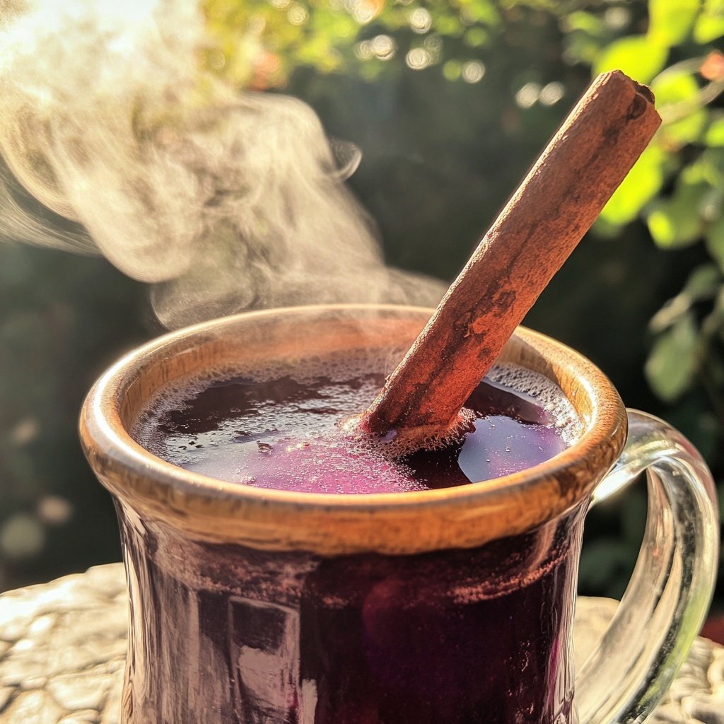 Heiße Glühwein-Punsch