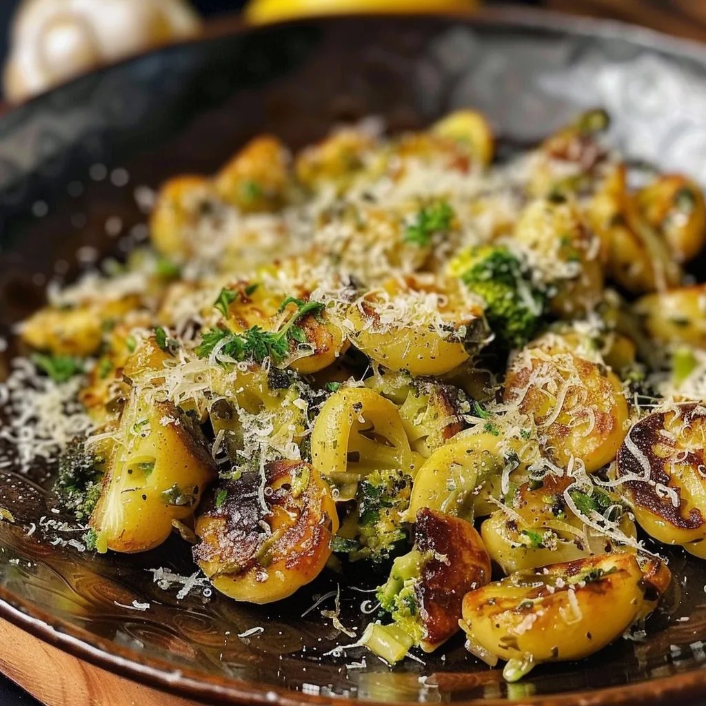 Gebratener Rosenkohl aus der Pfanne mit Parmesan