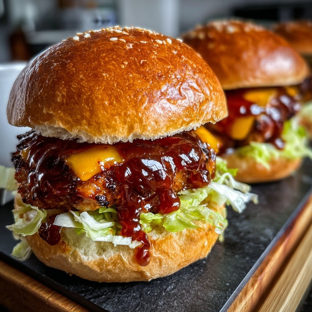 Honey BBQ Hähnchen Slider
