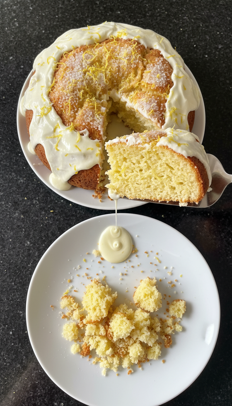 Zitronen Joghurt Sauerteig Kuchen​