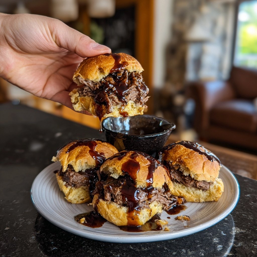 Balsamico Glasierte Rindfleisch Sliders